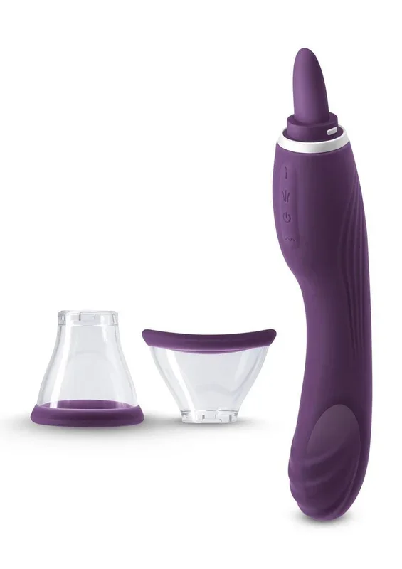 Inya Triple Delight Rechargeable Silicone Vibrator – Purple