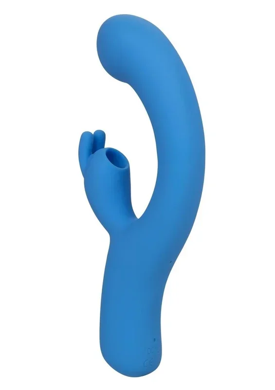 Jack Rabbit Elite Suction Rabbit Rechargeable Silicone Vibrator with Clitoral Stimulator – Blue