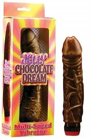 Jelly Chocolate Dream Vibrator #02 | Realistic 8″ Multi-Speed Vibrator