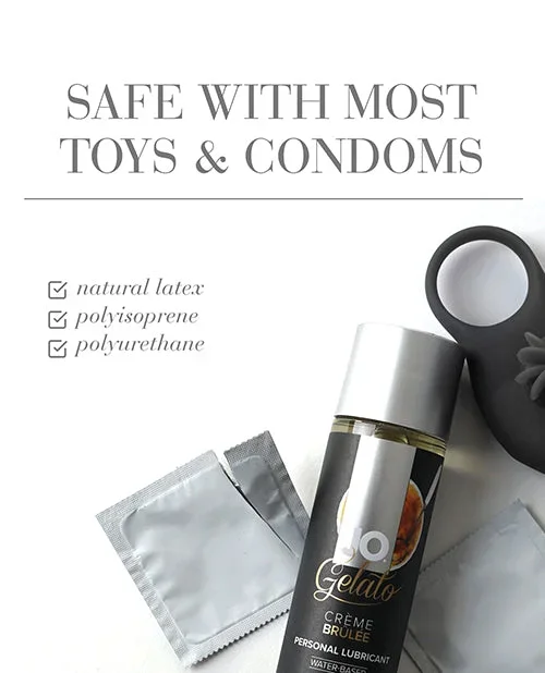 JO Gelato Creme Brulee Lubricant 4 oz Water Based Flavored Lube