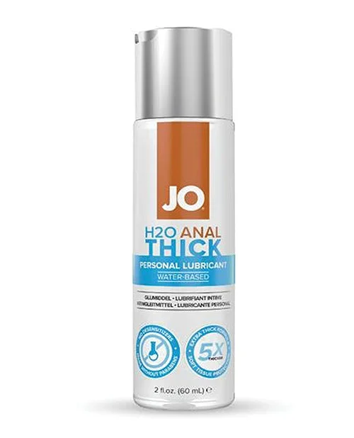 JO H2O Anal Thick Water Based Lubricant 2 Oz Extra Cushion And Glide