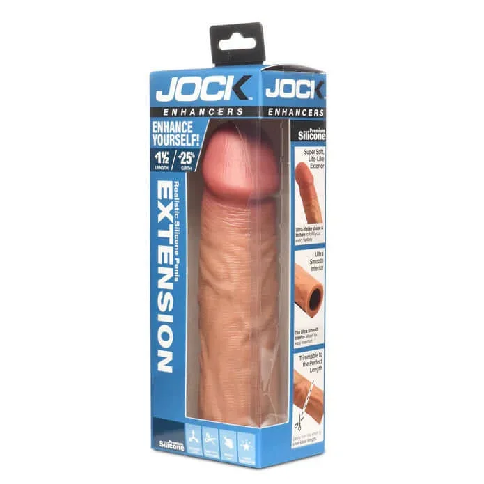 Jock 1.5 inch Silicone Penis Extension Sleeve Medium
