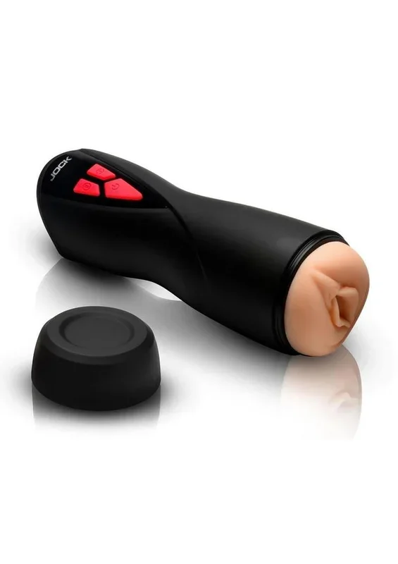 Jock Banger Sucking and Vibrating Pussy Rechargeable Masturbator