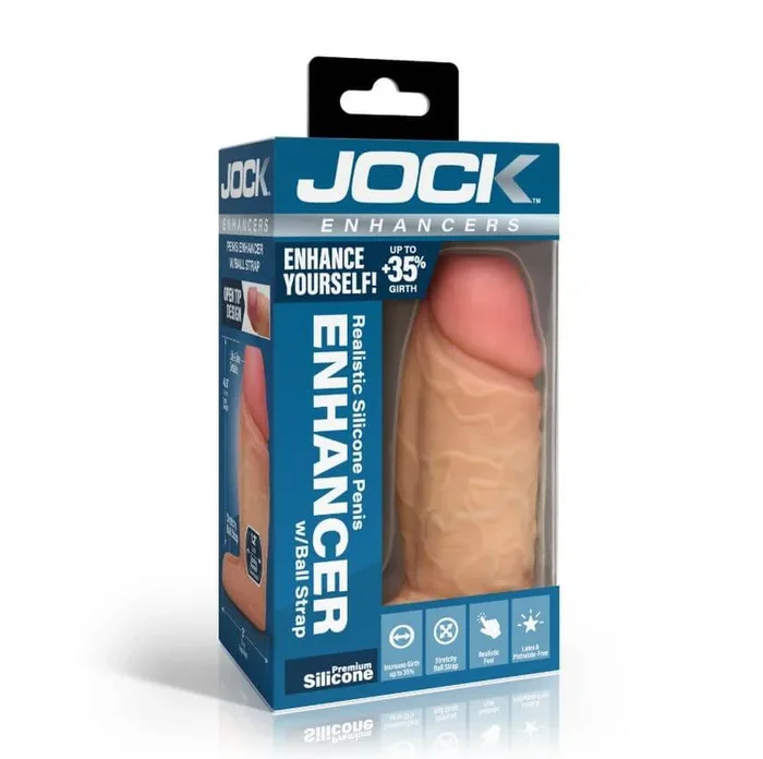 Jock Enhancers Silicone Penis Extension Sleeve Vanilla