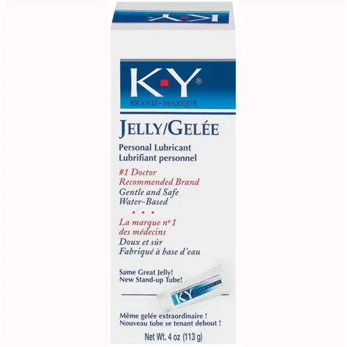 K-Y Jelly 4 Oz Water-Based Personal Lubricant Tube Large Size