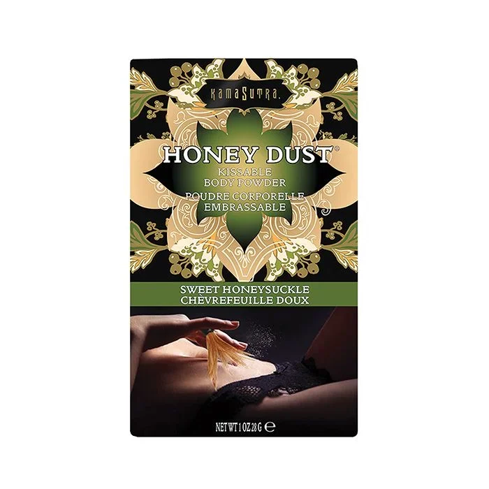 Kama Sutra Honey Dust 1 Ounce Sweet Honeysuckle Kissable Body Powder
