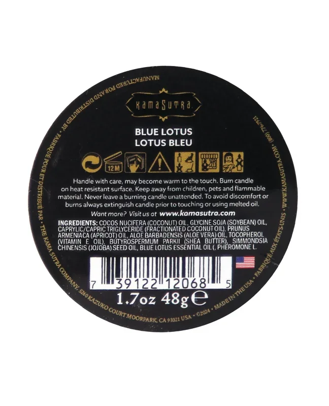 Kama Sutra Sex Magnet Massage Candle – Blue Lotus