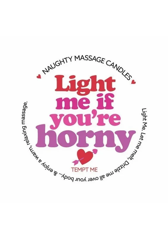 Kama Sutra Valentines Mini Massage Candle 1oz – Light Me If You’re Horny