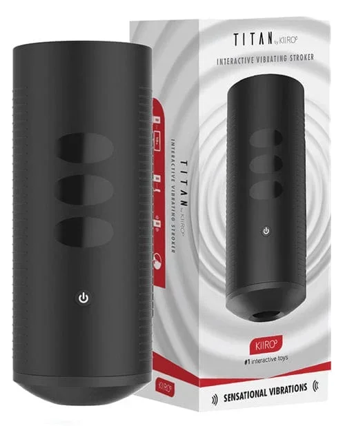 Kiiroo Titan Interactive Vibrating Stroker – Black