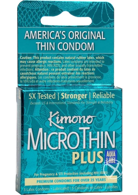 Kimono Microthin Plus Auq Lube Condoms