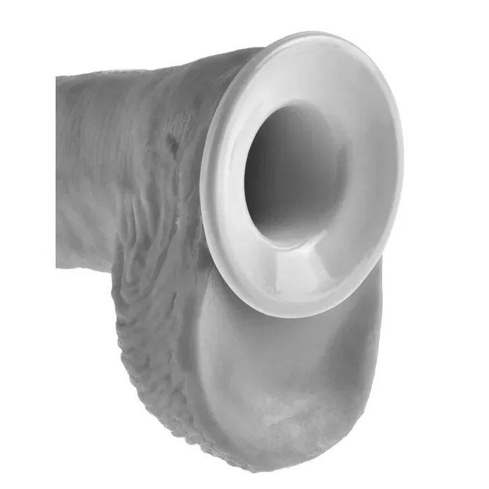 King Cock 12″ Hollow Strap-on Suspender System – Flesh