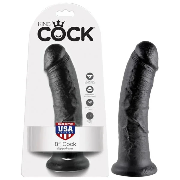 King Cock 8” Cock – Black 20.3 cm (8”) Dong
