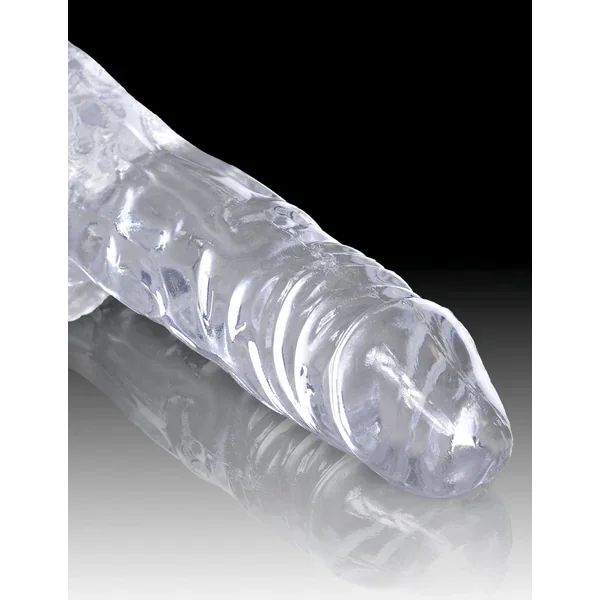 King Cock Clear 4 Inch Cock With Balls