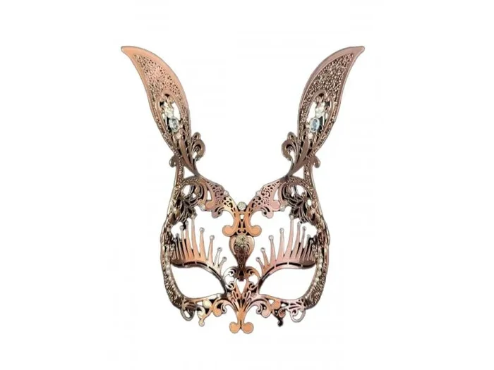 Laser Cut Bunny Mask – Rose Gold
