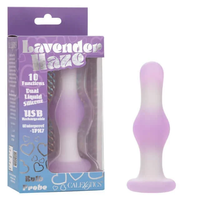 Lavender Haze Bulb Probe – Luxurious Dual-Layer Silicone Vibrating Probe