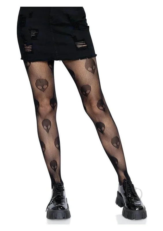 Leg Avenue Alien Net Tights Black OS