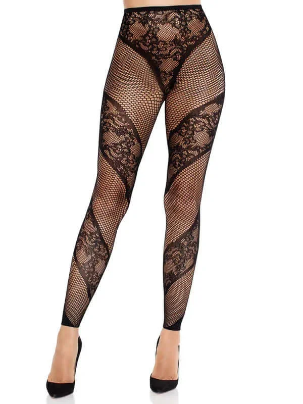 Leg Avenue Azura Footless Tights O/s – Black