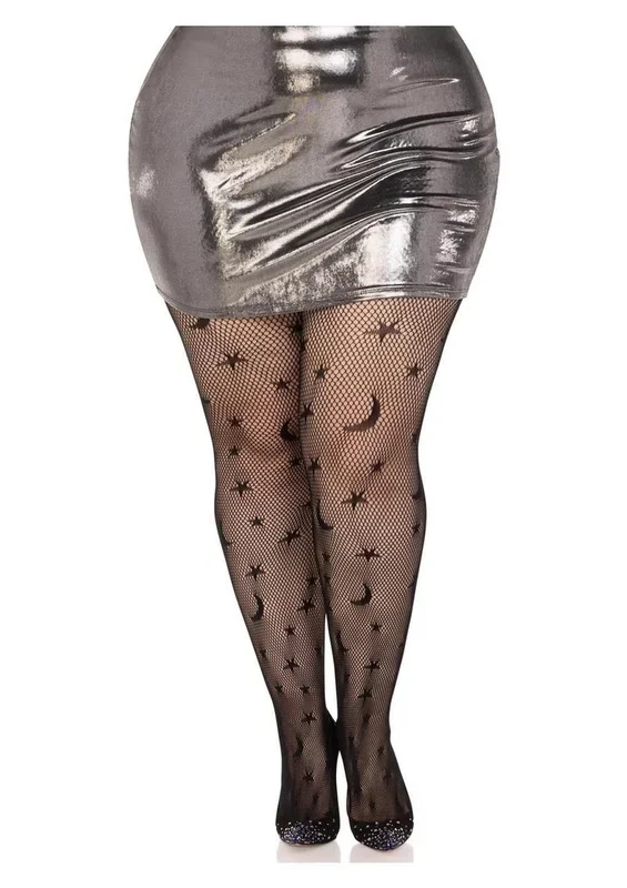 Leg Avenue Celestial Net Tights – 1x-2x