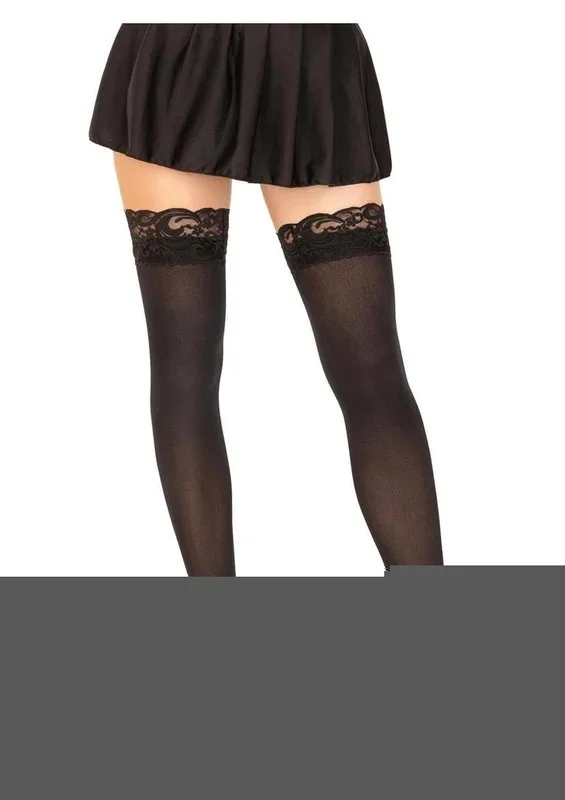 Leg Avenue Nylon Stocking with Lace Top
