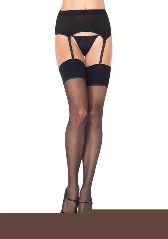 Leg Avenue Spandex Sheer Garter Belt and Stocking