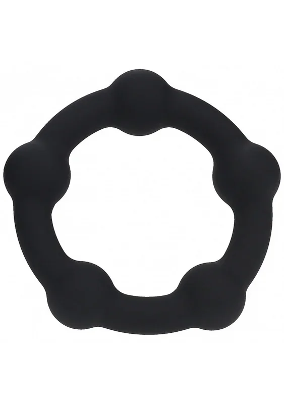 LEVELZ – Beaded Silicone Cock Ring – S – 30mm – Black