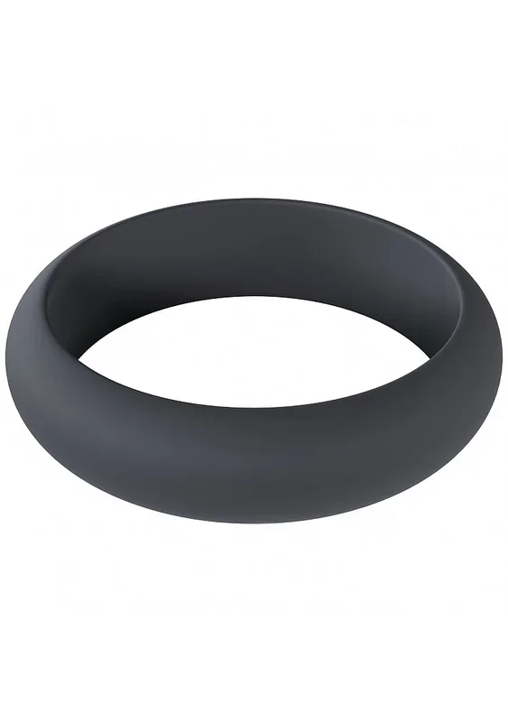 LEVELZ – Wide O Silicone Cock Ring – L – 42mm – Black