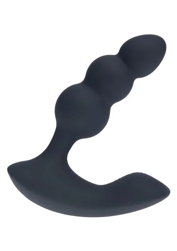 Levelz Dual Motor Beaded Vibrating Liquid Silicone Rechargeable Prostate Stimulator with Remote Control