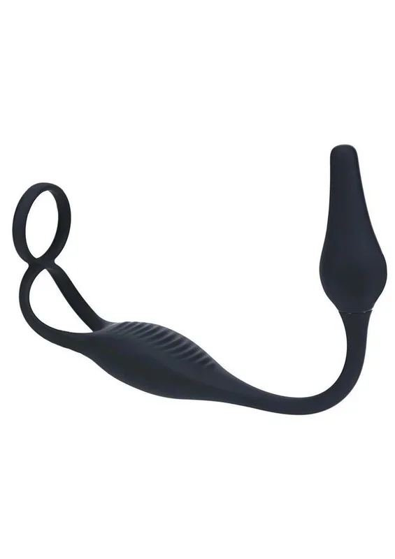 Levelz Vibrating Silicone Rechargeable Prostate Stimulator with Cock and Ball Ring
