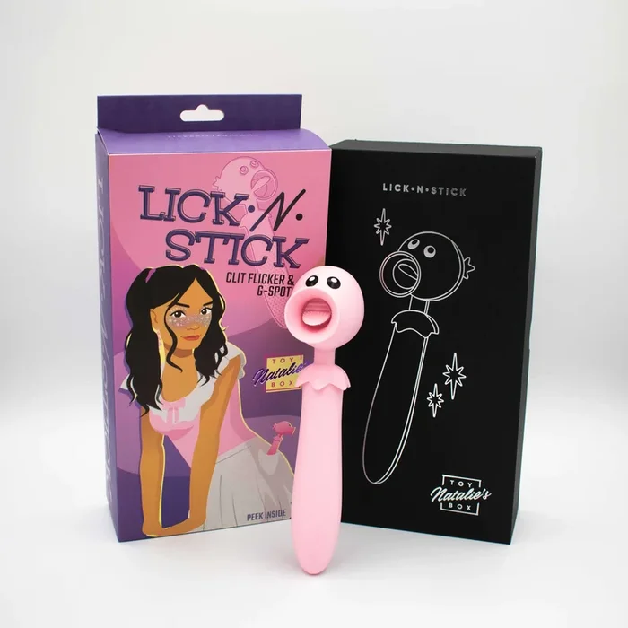Lick n’ Stick Clit Flicker and G-Spot Vibrator – Pink