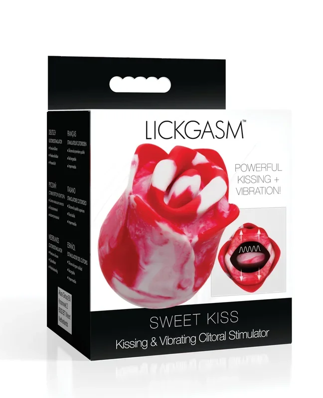 Lickgasm Sweet Kiss Kissing & Vibrating Clitoral Stimulator – Swirl
