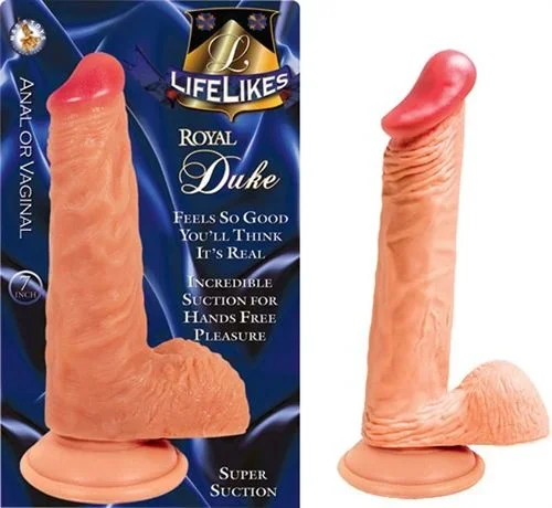 Lifelike Royal Duke 7 Inch Realistic Suction Cup Dildo Toy