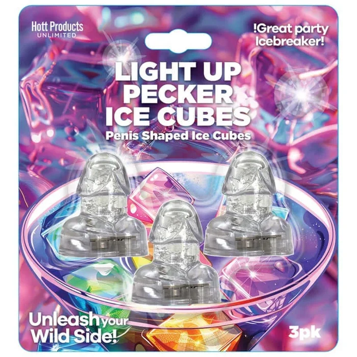 Light Up Pecker Ice Cubes 3 Pack