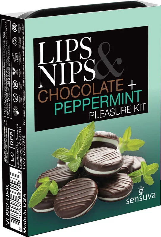 Lips and Nips Chocolate Peppermint Pleasure Kit