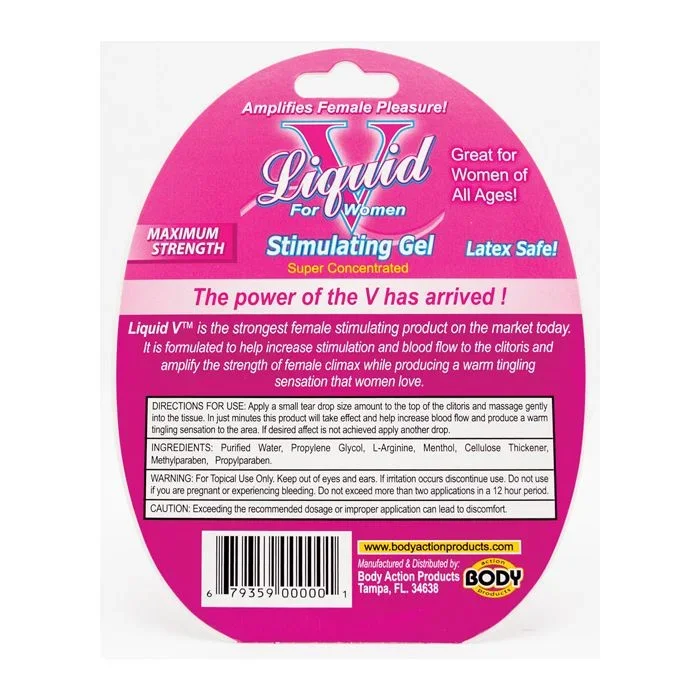 Liquid V Female Stimulant – 10 ml Bottle in Clamshell