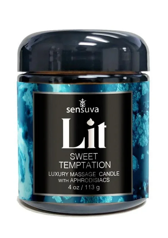Lit Sweet Temptation Aphrodisiac Massage Candle