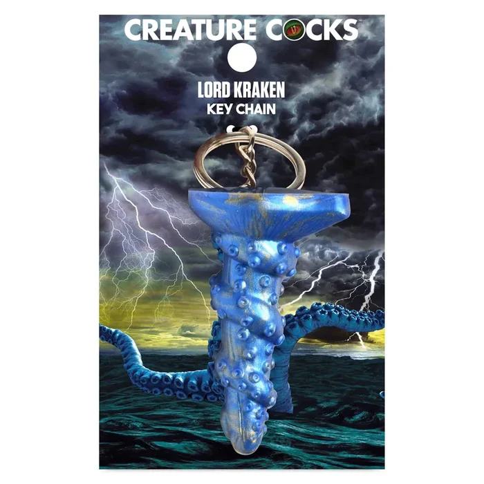 Lord Kraken Blue Tentacle Keychain for Adult Intimacy Accessories