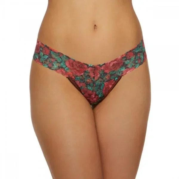 Low Rise Thong – Roses Are Red – One Size
