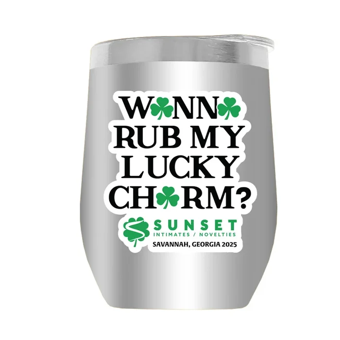 LUCKYCHARM003-2025 12oz WINE TUMBLER – ASST COLOR