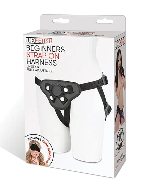Lux Fetish Beginners Strap On Harness – Black