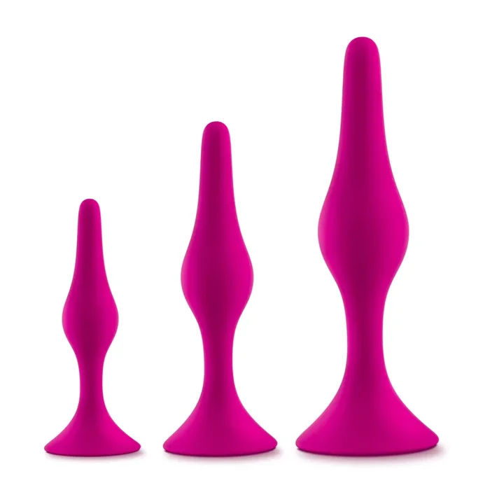 Luxe Beginner Plug Kit Pink with 3 Graduated Sizes for Safe and Gentle Booty Play