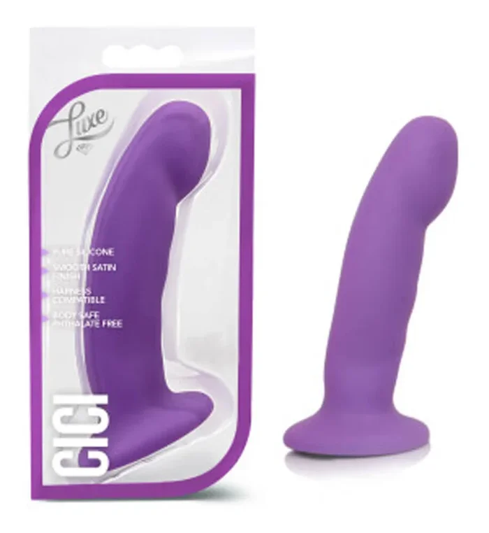 Luxe Cici Silicone Dildo 6.5 inch Purple