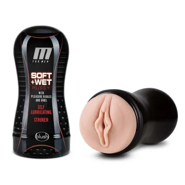 M For Men Soft and Wet Pussy Self Lubricating Stroker Cup