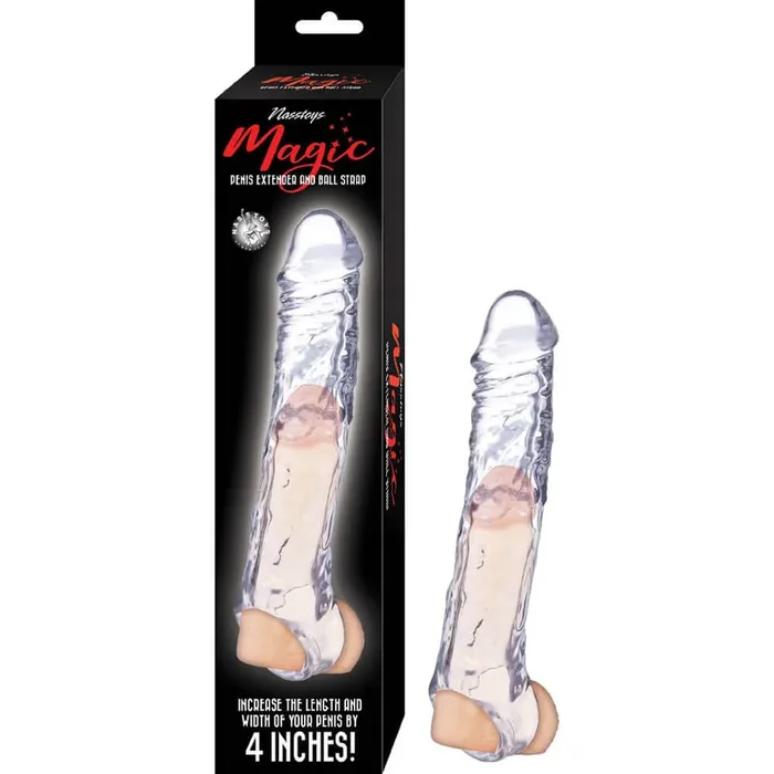 Magical Penis Extender and Ball Strap 7.5 inches – Clear