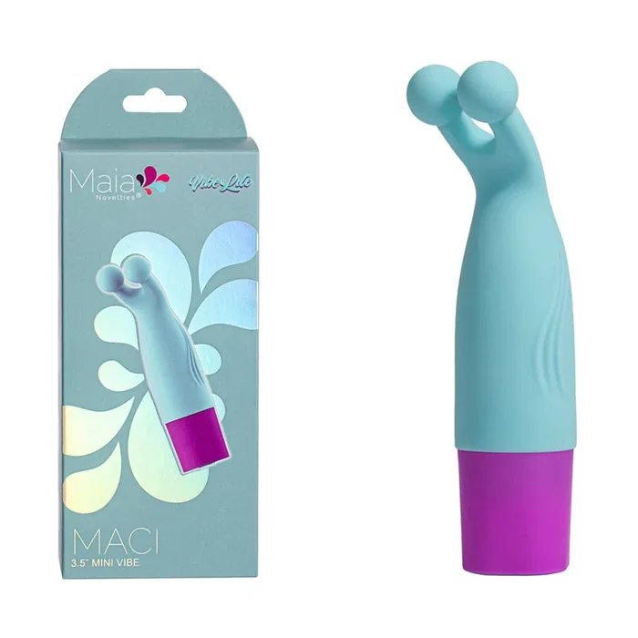 Maia MACI – Light Blue 8.9 cm USB Rechargeable Bullet