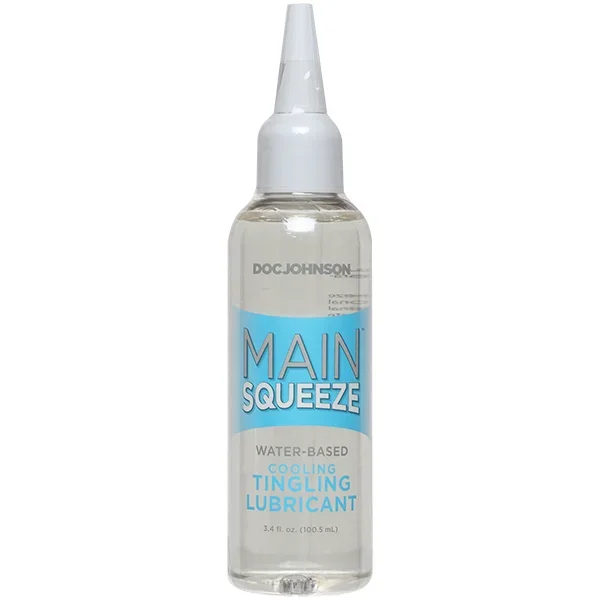 Main Squeeze Cooling Tingling Lubricant Water-Based 3.4 Fl Oz