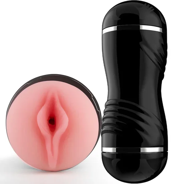 Male Masturbator, Realistic Vagina Oral Dual Side Pocket Toy, Masturbation Cup Has 8 Inch Depth, Plump Soft Flesh Masturbation Stroker, Sexual Stimulation Device,Male Sex Toys For Men