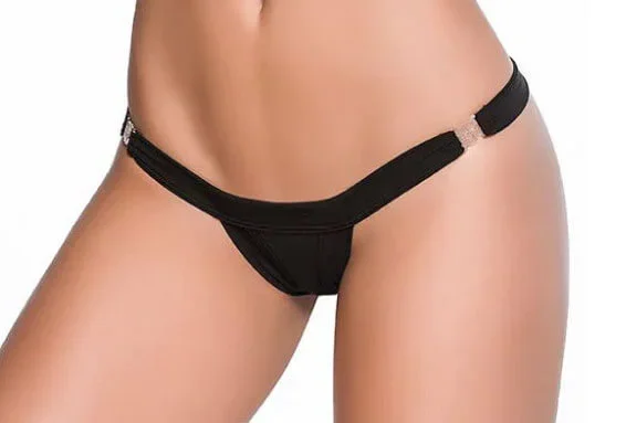 Mapale Low v Clip on Thong – Small/medium – Black
