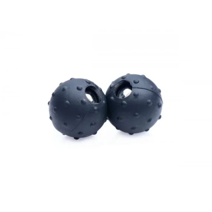 Master Series Dragon’s Orbs Nubbed Silicone Magnetic Balls Black
