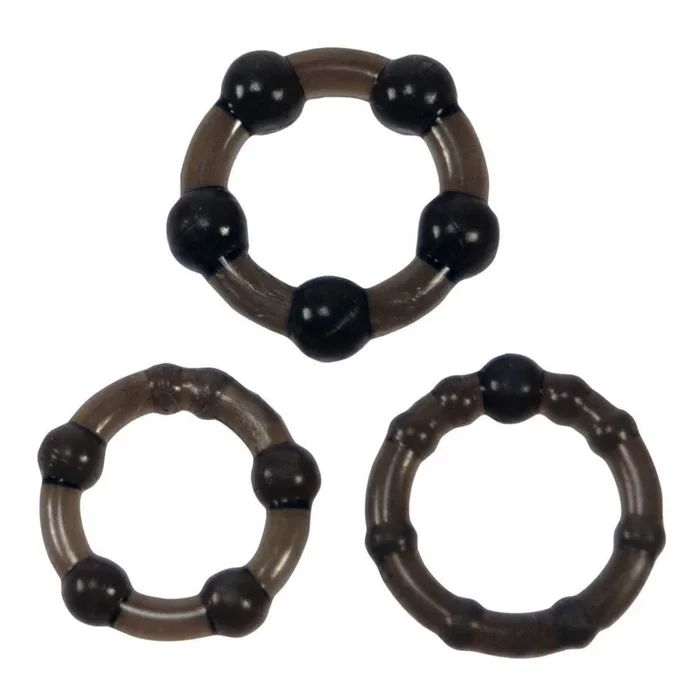 Me You Us Easy Squeeze Cock Ring 3 Pack Black