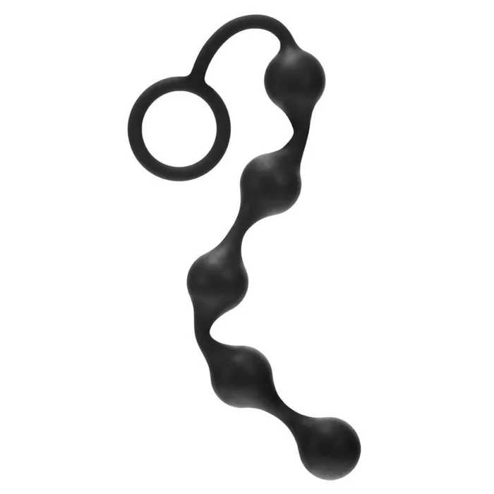 Me You Us Onyx Anal Beads Silicone Black